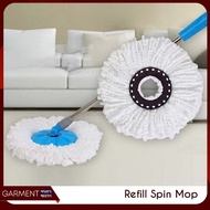 Refill Spin Mop Cloth Automatic Spin Mop Stainless Steel Floor Mop Fiber Material