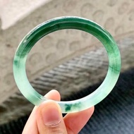 冰種 天然翡翠 緬甸 A玉 玉鐲 • 冰種油青翡翠圓鐲