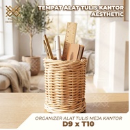 PRATALA AESTHETIC ROUND OFFICE STATIONERY ORGANIZER OFFICE STATIONERY WORK DESK D9 x T10