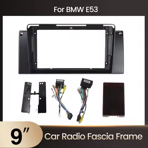 For BMW 5 Series E38 E39 E53 X5 Car Radio Multimedia Navigation Fascia Frame Adapter Canbus Box Deco