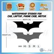 Batman Reflective Stickers Dark Knight DC Sticker Kereta Waterproof Car Motor Laptop Desktop Helmet Luggage Vinyl Decal
