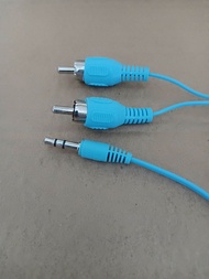 kabel RCA  2 -1  macaron kabel audio jack 35mm to RCA  kabel jack male to male kabel audio bluetooth kabel jak hp aux kabel jak aux to hp