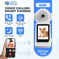 South Ocean 5MP Video Calling Smart Camera CCTV Wireless Wifi Two-Way Video Night Vision One-Click C