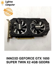 【USED】 INNO3D GEFORCE GTX 1650 SUPER TWIN X2 4GB GDDR6 Graphic Card | 6 pin | GDDR6 | Graphics Card 