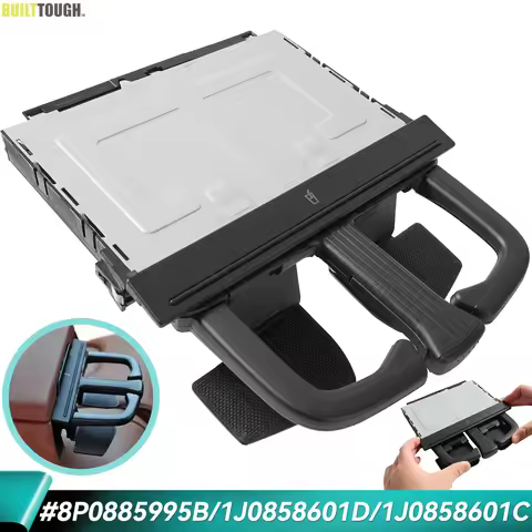1J0858601C 8P0885995B Foldable Water Cup Drink Holder Beverage Bottle Mount Stand For VW Jetta Golf 