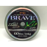 Exori 100% Super Braid Line Brave 60LBS / 30KG / Dia 0.33MM