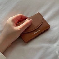 South Korean Fennec Cowhide Mini Wallet - Soft Leather Document Storage - Multicolor