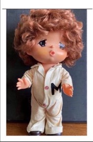 27 cm monchhichi vintage 日本 宇山娃娃 丘比 昭和玩具 洋娃娃  Kewpie bb Sonny Angel 公仔擺設 復古玩具 小甜甜風 星星眼 figure 布偶 木偶擺