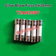 5pcs 5*20mm Slow Blow Ceramic Fuse 5x20mm 250V 2A 3.15A T2AH250V T3.15AH250V