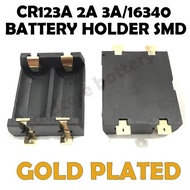 3V CR123A battery case 16340 17335 panasonic lithium battery holder 2 slot Cell Sockets SMD High qua