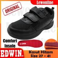 EDWIN BLACK SHOE SCHOOL SHOE DOUBLE STRAP / Kasut Sekolah Kasut Hitam EW3004