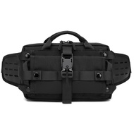 Ozuko 9450 Men Waterproof Waist Bag Sports Trend Shoulder Messenger Bag