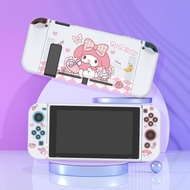 Cute Sanrio Melody Switch OLED Case for Nintendo Switch &amp; OLED, Dockable PC Protective Cover