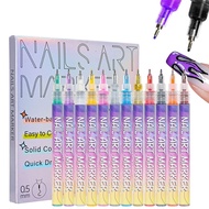 12 Color 3D Nail Art Pens Set, Nail Art Pens for Painting Nails Art Markers for Gel Nails