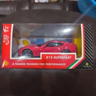 MERAH Burago Shell Ferrari 812 Superfast Red 1/43 Bburago