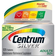 [DATE 2022] Centrum Silver Adults 50+ 125 Tablets - Vitamin Supplement For Men And Women Over 50 Years Old