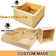 [New] Wood Storage Box/Pine Wood Decoration Box/Kotak Kayu Pine 2025