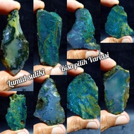 HIJAU Suliki moss stone, green suliki moss stone /natural, moss agate stone, agate stone