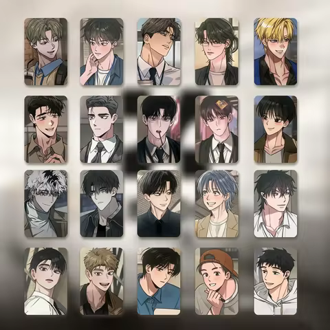 20Pcs/Set Korean BL Manhwa Lomo Card Manhwa Male Character HD Photo Cards Mini Postcards Fans Collec