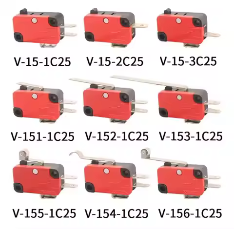 10pcs travel switch micro switch self-resetting V-15-1C25 V-151-1C25 V-152-1C25 V-153-1C25 V-154-1C2