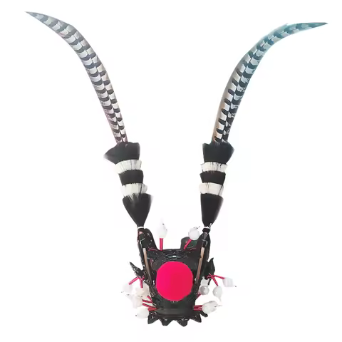 Black Myth Sun Wukong Cosplay Feather Crown Accessory Funny Headwear Novelty Hat Decoration Great Sa