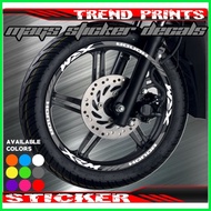 ✢ ◷ HONDA XRM MAGS STICKER DECALS