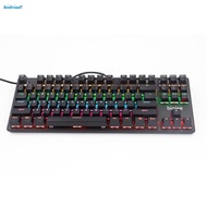 B87 Mechanical Keyboard Wired USB 87 Keys RGB Backlit Spill Resistant Gaming Use