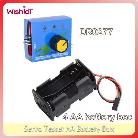 Servo Tester Three-speed Indicator Light Simple Servos Tester with 4 AA Battery Box for Servo Testin