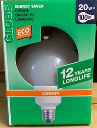 Osram Dulux EL Longlife Globe 20w 827 220-240v E27 黃光 慳電燈膽 德國製造