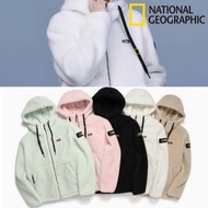韓國 NATIONAL GEOGRAPHIC 有帽外套 保暖 抓毛外套 fleece jacket unisex