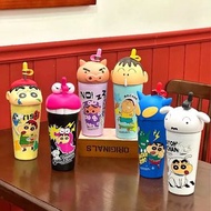 要訂貨 蠟筆小新保溫冰霸杯不鏽鋼吸管杯600ml