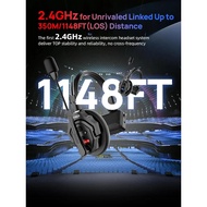 Synco XTalk  X5 2.4GHz Wireless Intercom System Remote Headsets Wireless Microphone Expanded Team Co