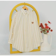 KEMEJA EMBROIDERED LOPE STRIPED SHIRT