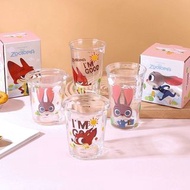 judy nick 玻璃杯 水杯 水壺 水樽 實用 多用途 擺設 擺件 裝飾 zootopia 優獸大都會 狐狸 兔兔 兔仔 收藏 擺設 擺件 裝飾 公仔 禮物 送禮 生日禮物 聖誕禮物 新年禮物 情