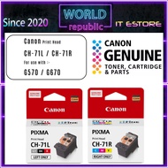 Canon Original Print Head - CH-71L CH71L GY BK R - CH-71R CH71R C M Y - For Canon PIXMA Printer G570