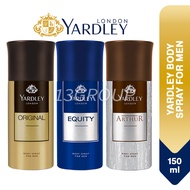 Yardley Men Body Spray Deodorant Perfume, 150ml