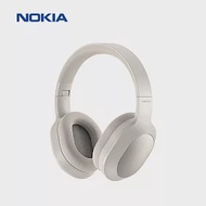 NOKIA ANC主動雙向降噪 無線藍牙耳罩式耳機 E1200 ANC 米白色