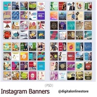 Template Desain 120 Banner Iklan Instagram Ads Produk Fashion Jasa