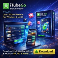 iTubeGo Downloader v10.14 Latest 2026 Lifetime For Windows MacOS Video Downloader Converter (64-Bit)