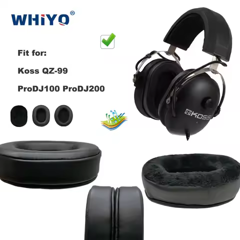 Replacement Ear Pads for Koss QZ-99 QZ99 ProDJ100 ProDJ200 Pro DJ100 DJ200 Headset Parts Leather Cus