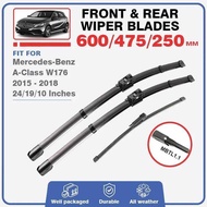 Car Wiper Blades for Mercedes Benz Class W176 2015 2016 2017 2018 A Klasse A160 A200 A180 A45 Access