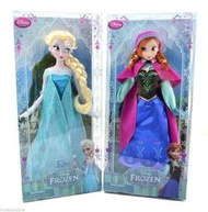 Disney迪士尼冰雪奇緣愛紗安娜經典芭比娃娃預購一組12吋Frozen Elsa and Anna Dolls