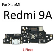 บอร์ดพอร์ตแท่นชาร์จระบบชาร์จ USB พร้อม Xiaomi Redmi สายเคเบิ้ลยืดหยุ่นสำหรับไมค์ไมโครโฟน9 9i 9C 9A NFC 9T 8 8A 7 7A อะไหล่ซ่อมอินเดีย