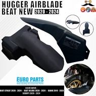 ORI EUROPARTS HUGGER AIRBLADE BEAT FI ESP NEW DELUXE STREET 2020 - 2023 SCOOPY FI 2021 - 2023 GENIO HUGER AIR BLADE VIETNAM ORIGINAL EURO PARTS SPAKBOR KOLONG BELAKANG HONDA BEAT NEW HAGER BEAT PNP TANPA COAK ABS ISS BLACK SPARKBOR