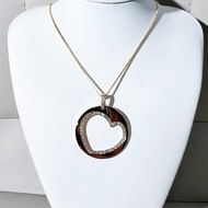 Roger dubuis 羅傑杜彼 玫瑰金 +鑽  大號心形項鍊