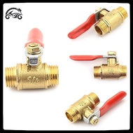 [8C11] G1/4  Male to Male Thread Brass Ball Valve Hose Connector Switch [8C]