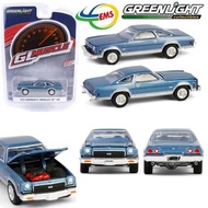 ANS99 GL-13360-D - Greenlight 1/64 1973 Chevrolet Chevelle SS 454 - Light Blue Metallic & Silver