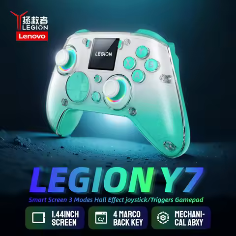Lenovo LEGION Y7 1.44" Smart Screen Wireless Controller 3 Modes Mechanical ABXY Gamepad for PS4 Swit