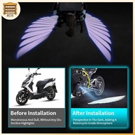 [8C15] 2Pcs Motorcycle LED Underbody Light Projector Ghost Angel Wings Light Motorcycle Modification