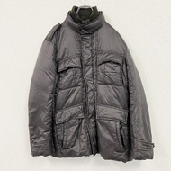 23区HOMME PERTEX Onward Kashiyama 羽絨服，隱形門襟，4個口袋，翻蓋口袋，ブラウン，古著